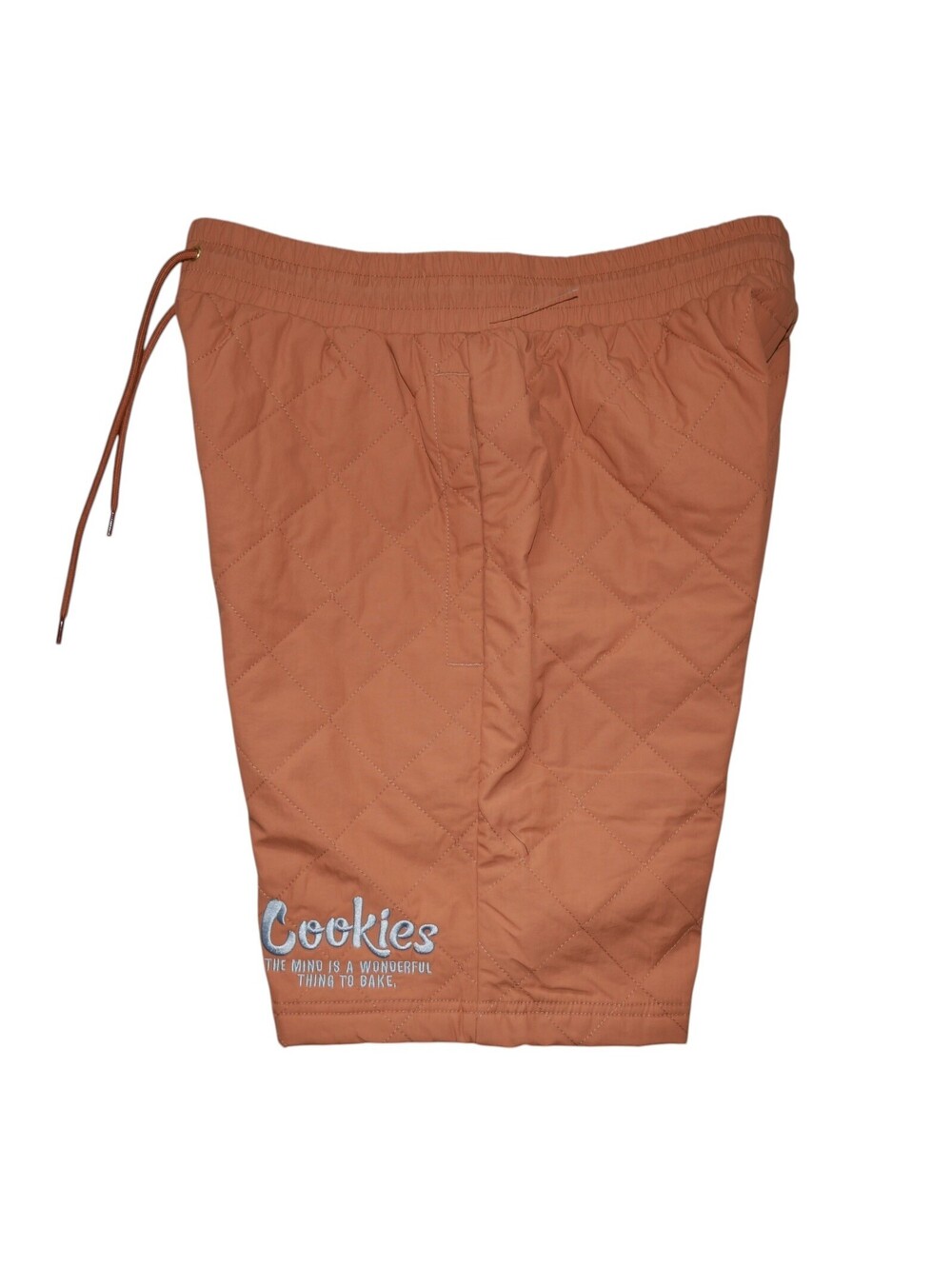 Cookies Quilted Drawstring Shorts Men's Size S (30-32) Rust Fall Orange NWT